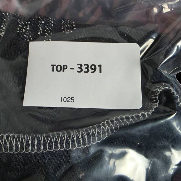 Harley-Davidson Rhinestone Wings Black V-Neck Tee Size L - Picture 8 of 8